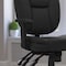 Flash Furniture Leather Contemporary Chair, 18-1/4" to 21-1/2", Adjustable Arms, Black LeatherSoft GO-930F-BK-LEA-ARMS-GG - alternate 2